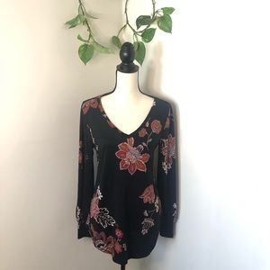 Maurices 24/7 Floral Lightweight Sweater